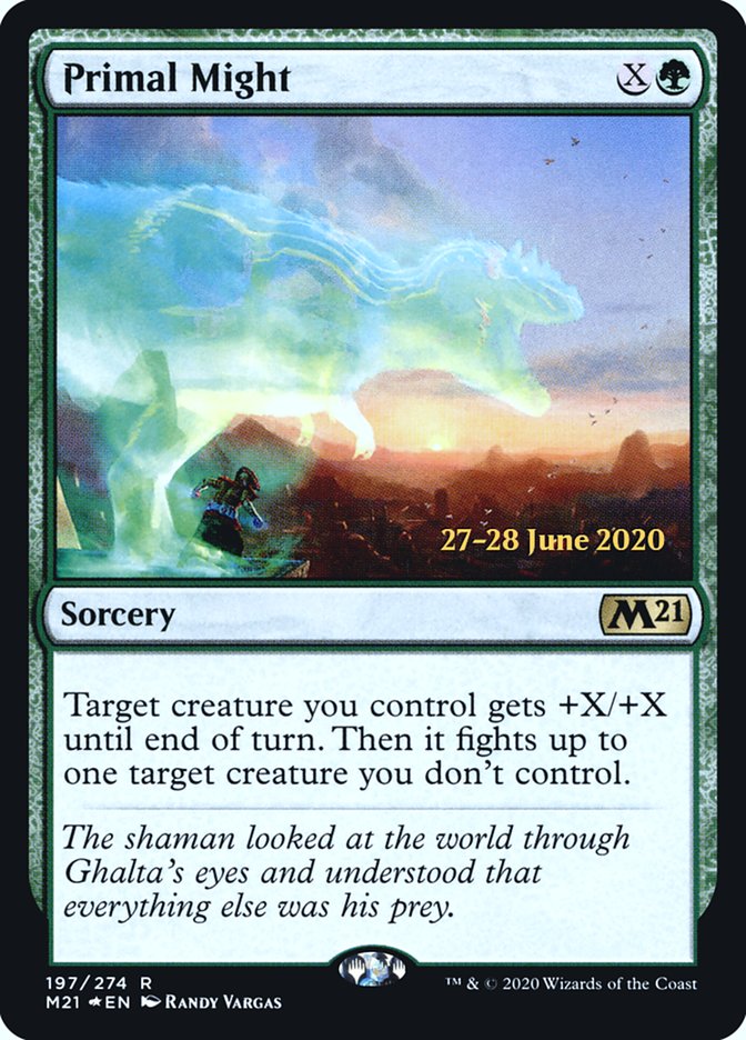 Primal Might [Core Set 2021 Prerelease Promos] | GrognardGamesBatavia