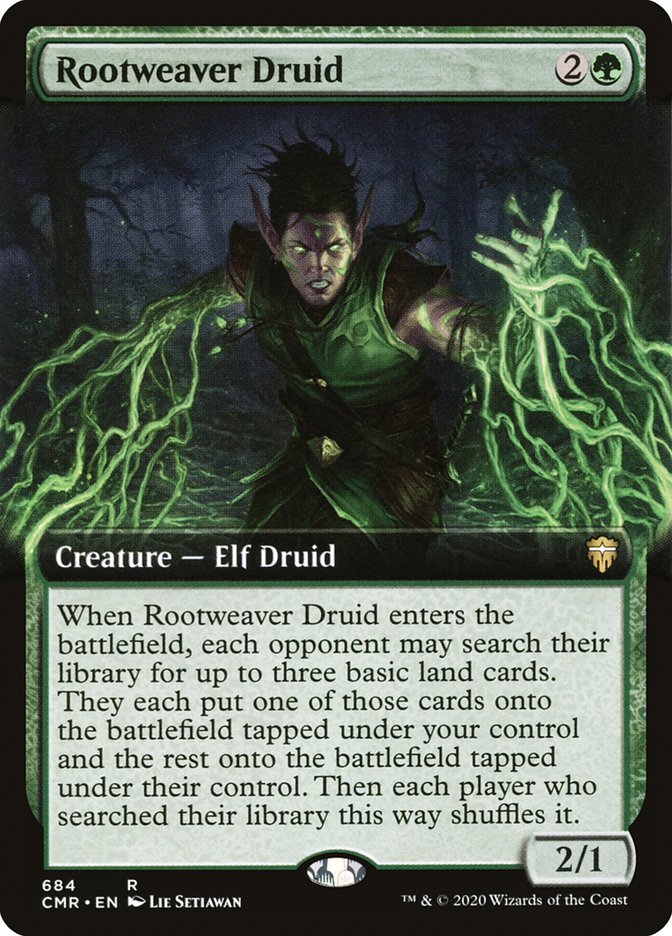 Rootweaver Druid (Extended Art) [Commander Legends] | GrognardGamesBatavia