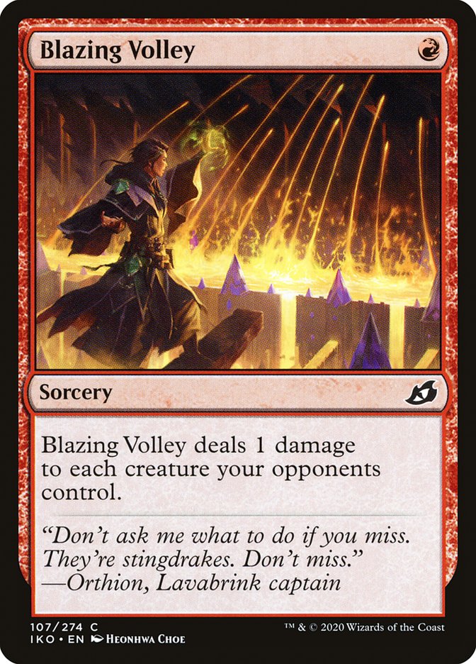 Blazing Volley [Ikoria: Lair of Behemoths] | GrognardGamesBatavia