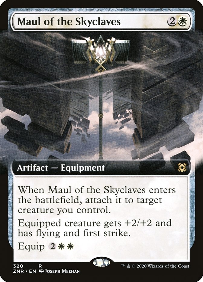 Maul of the Skyclaves (Extended Art) [Zendikar Rising] | GrognardGamesBatavia