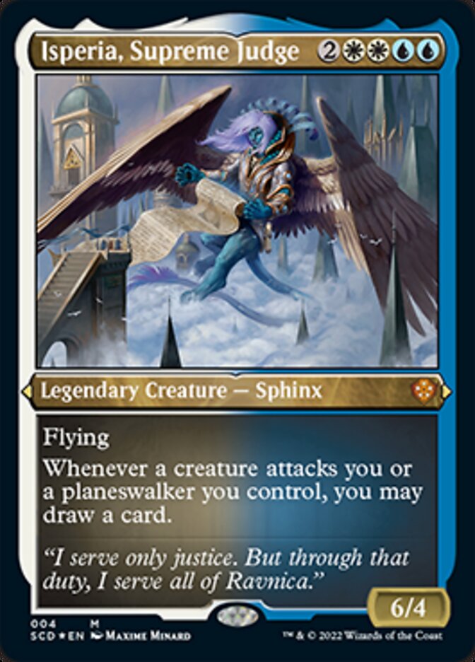 Isperia, Supreme Judge (Foil Etched) [Starter Commander Decks] | GrognardGamesBatavia