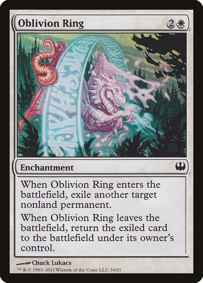 Oblivion Ring [Duel Decks: Knights vs. Dragons] | GrognardGamesBatavia