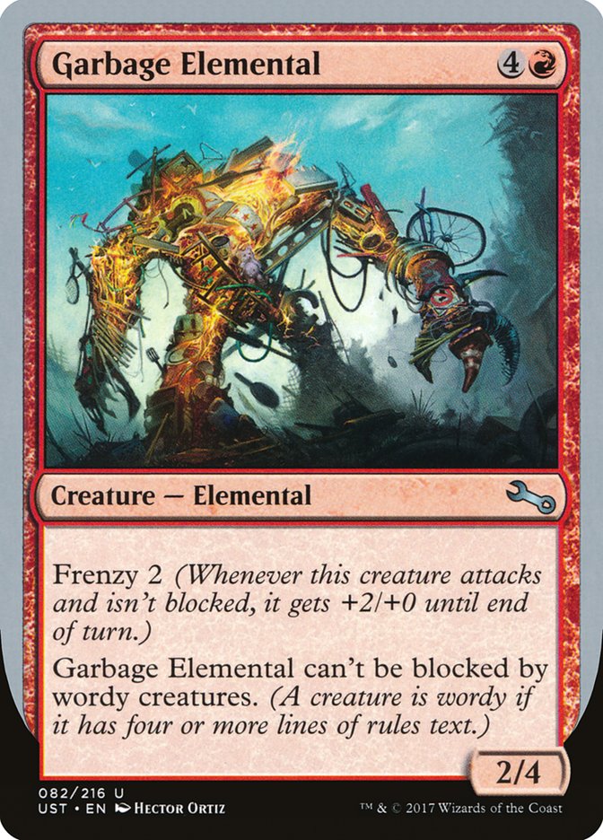 Garbage Elemental (2/4 Creature) [Unstable] | GrognardGamesBatavia