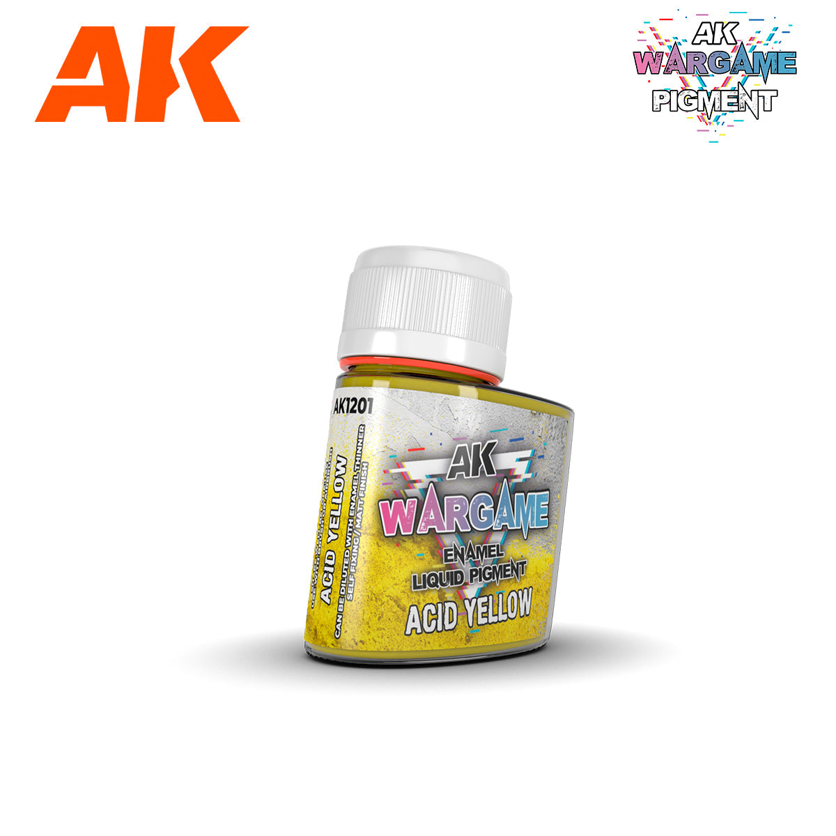 AK1201 ACID YELLOW – ENAMEL LIQUID PIGMENT | GrognardGamesBatavia