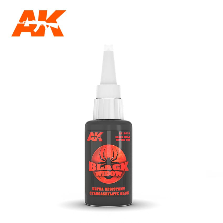 AK Interactive Black Widow Cyanoacrylate Glue | GrognardGamesBatavia