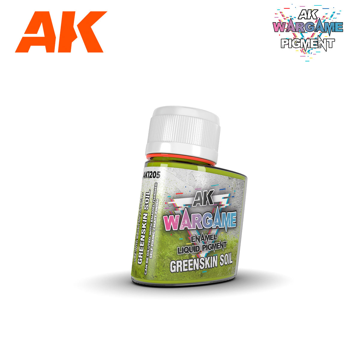 AK1205 GREENSKIN SOIL – ENAMEL LIQUID PIGMENT | GrognardGamesBatavia