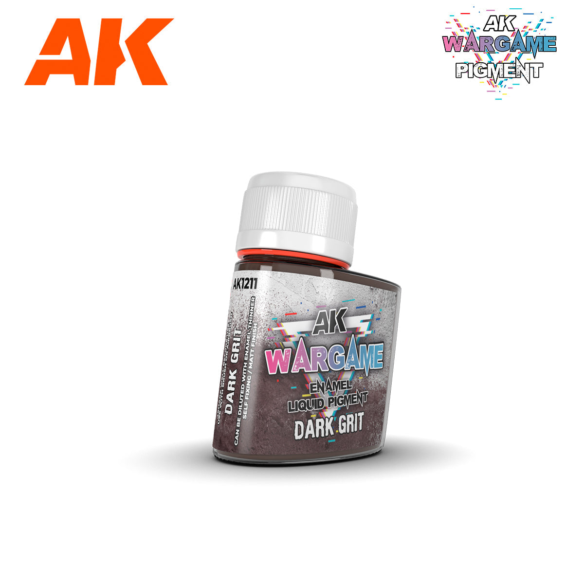 AK1211 DARK GRIT – ENAMEL LIQUID PIGMENT | GrognardGamesBatavia