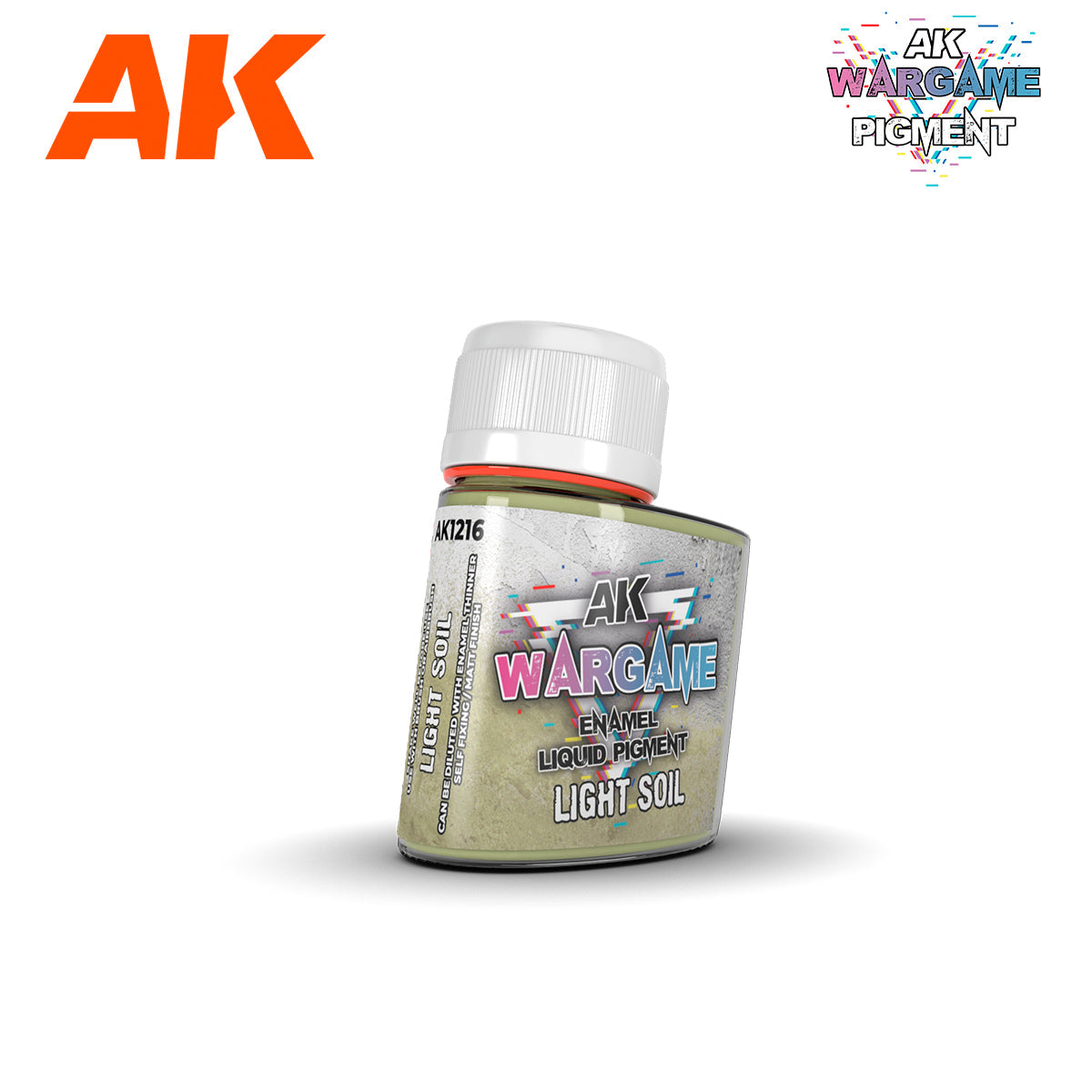 AK1216 LIGHT SOIL – ENAMEL LIQUID PIGMENT | GrognardGamesBatavia