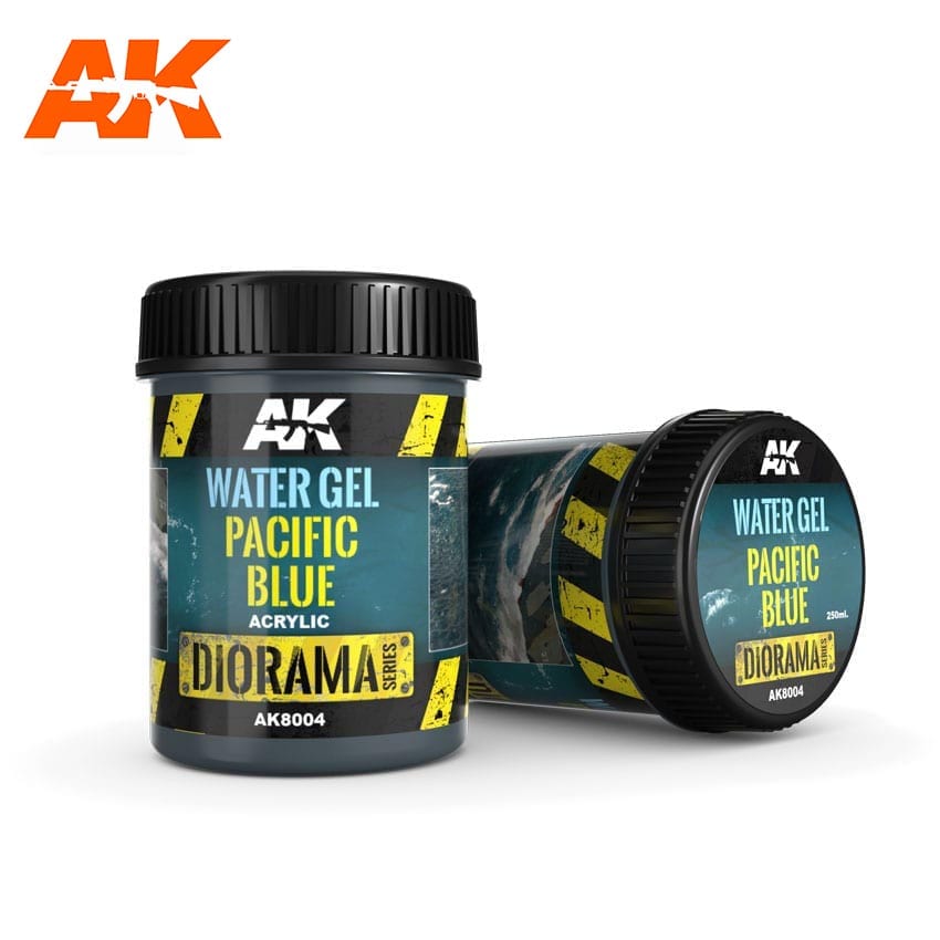 AK 8004 WATER GEL PACIFIC BLUE 250ML | GrognardGamesBatavia