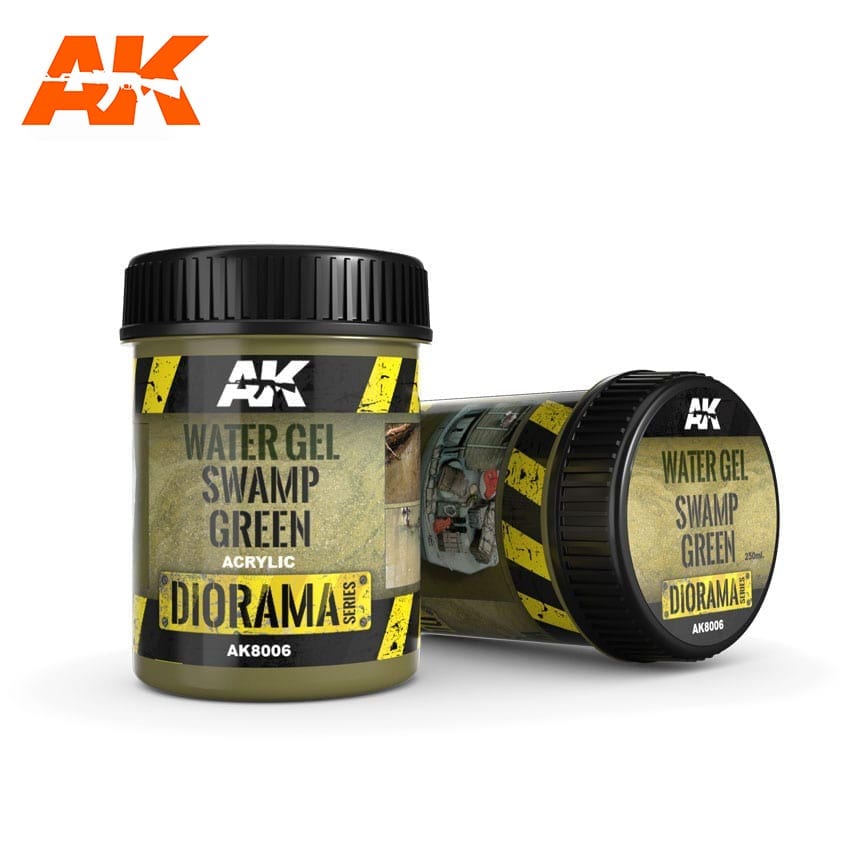 AK 8006 WATER GEL SWAMP GREEN 250ML | GrognardGamesBatavia