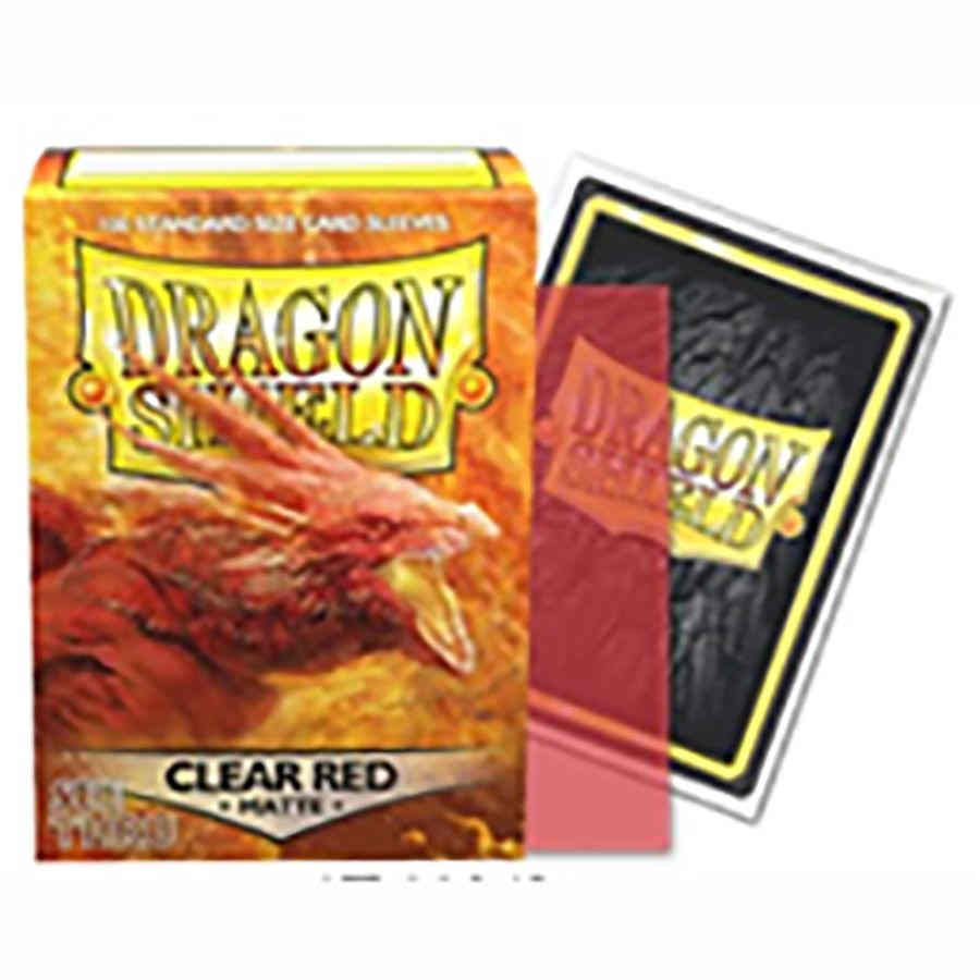 Dragon Shield Clear Red | GrognardGamesBatavia