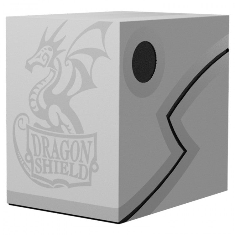 Dragon Shield Deckbox: Double Shell - Ashen White/Black | GrognardGamesBatavia