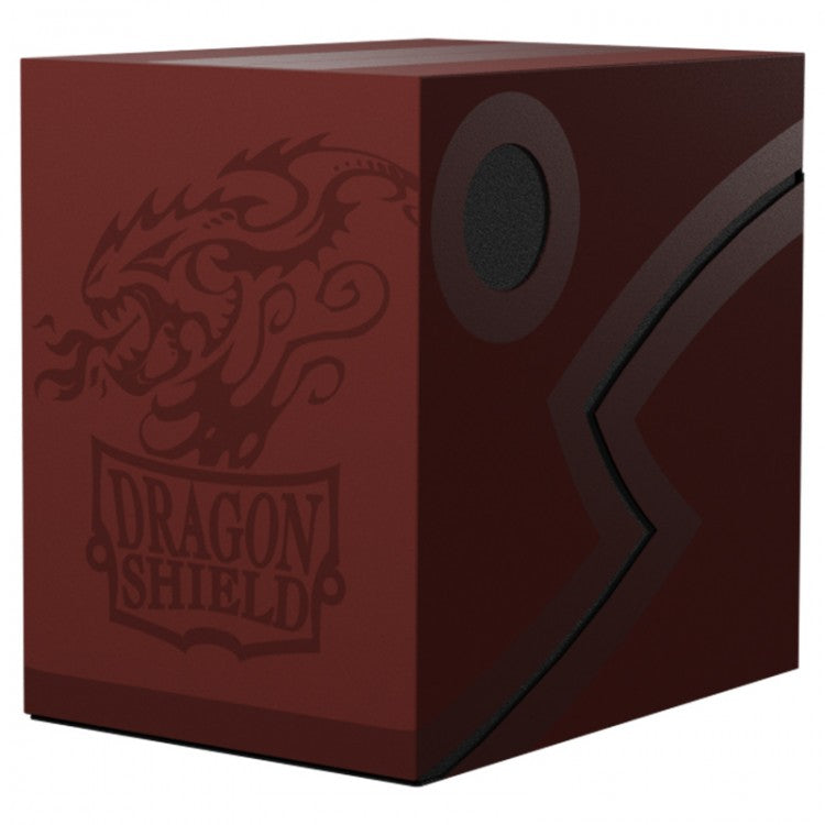 Dragon Shield Deckbox: Double Shell - Blood Red/Black | GrognardGamesBatavia