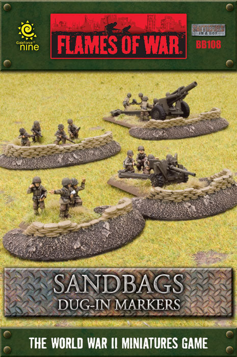 BB108 Sandbags - Dug in Markers | GrognardGamesBatavia