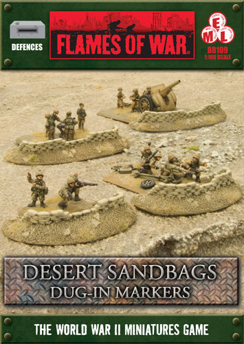 BB109 Desert Sandbags - Dug in Markers | GrognardGamesBatavia