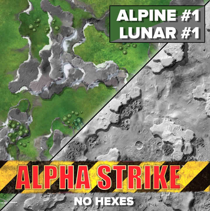 Battletech Alpha Strike Hexless Battlemat CAT35800K Alpine#1/Lunar#1 | GrognardGamesBatavia