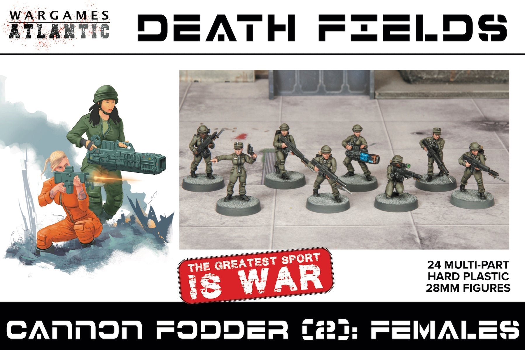 Death Fields - Cannon Fodder (2): Females | GrognardGamesBatavia