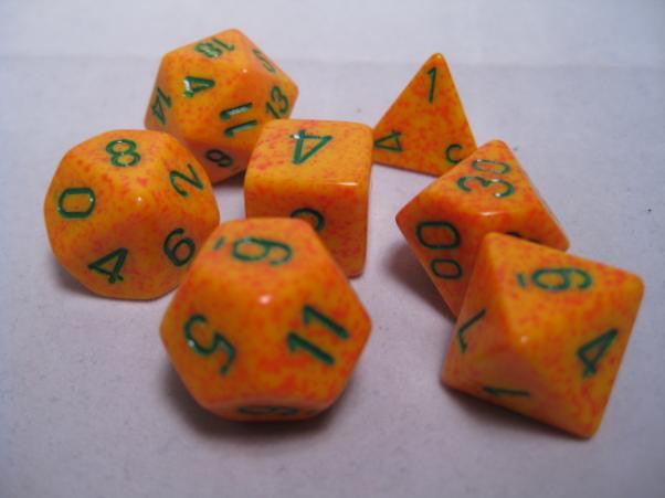 CHX25312 Speckled lotus 7 dice set | GrognardGamesBatavia