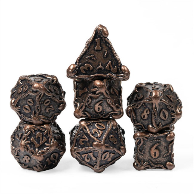 Foam Brain Games - Kraken Jewels Metal 7pc Dice Set | GrognardGamesBatavia