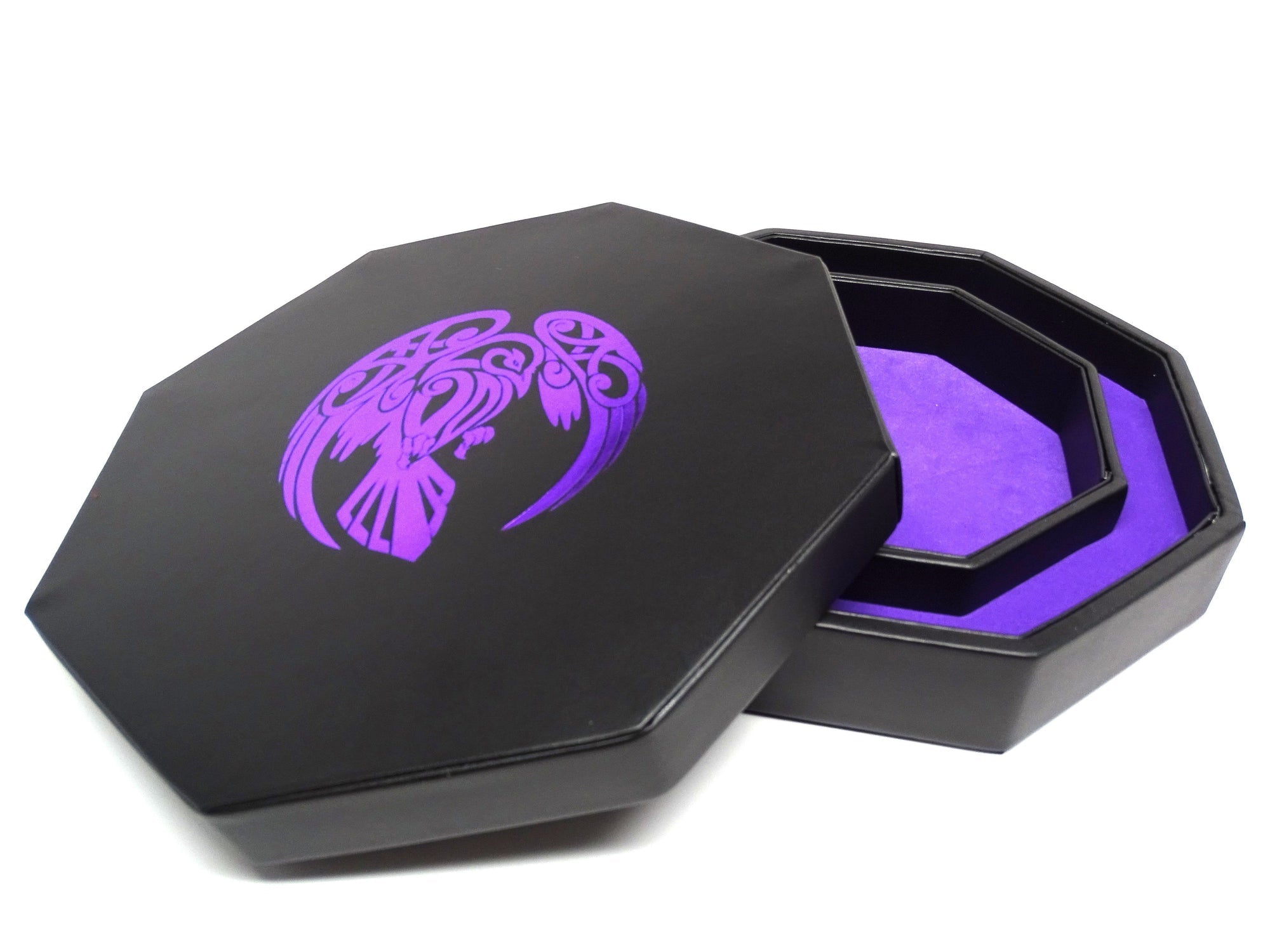 Easy Roller Raven Dice Tray With Dice Staging Area and Lid | GrognardGamesBatavia