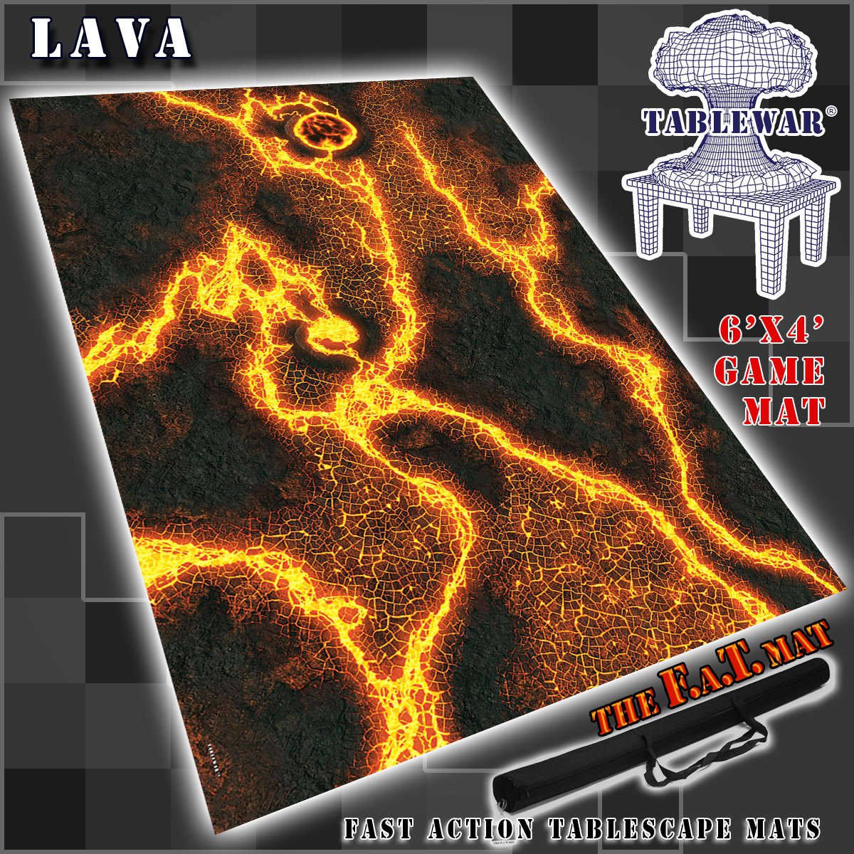 FAT MAT Lava 6' x 4' (Opened) | GrognardGamesBatavia