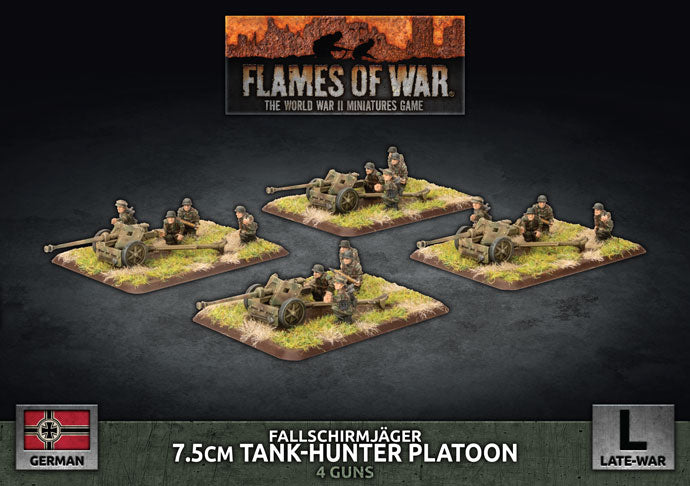 Fallschirmjager 7.5cm Tank-Hunter Platoon Flames of War | GrognardGamesBatavia