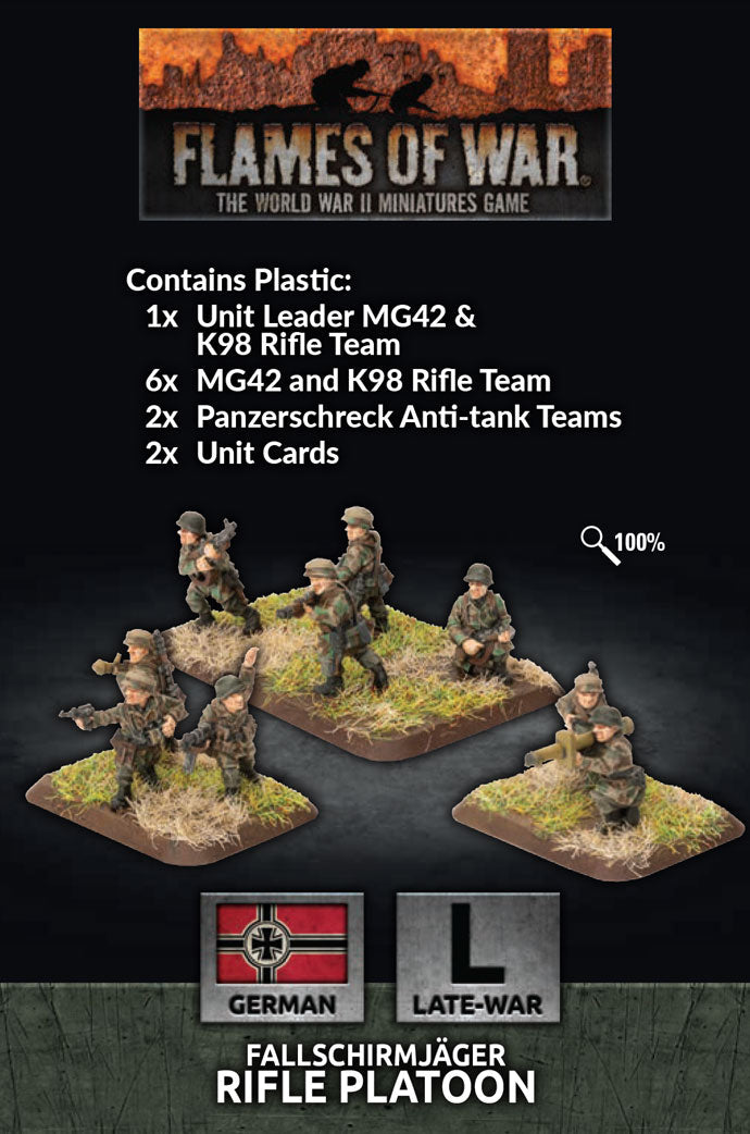 Fallschrimjager Rifle Platoon: Flames of War | GrognardGamesBatavia