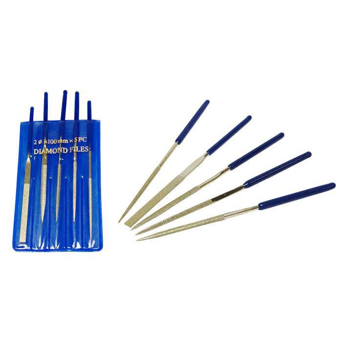 GF9 5 Piece Diamond Mini File Set | GrognardGamesBatavia