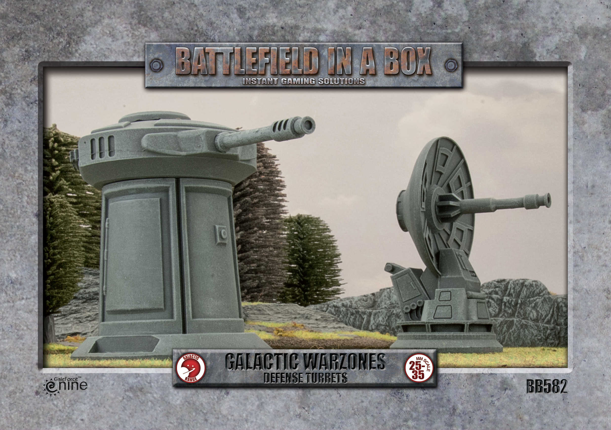 BB582 Galactic Warzones - Defense Turrets | GrognardGamesBatavia