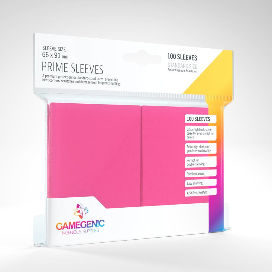 Gamegenic GG1024 Prime Sleeves Pink | GrognardGamesBatavia
