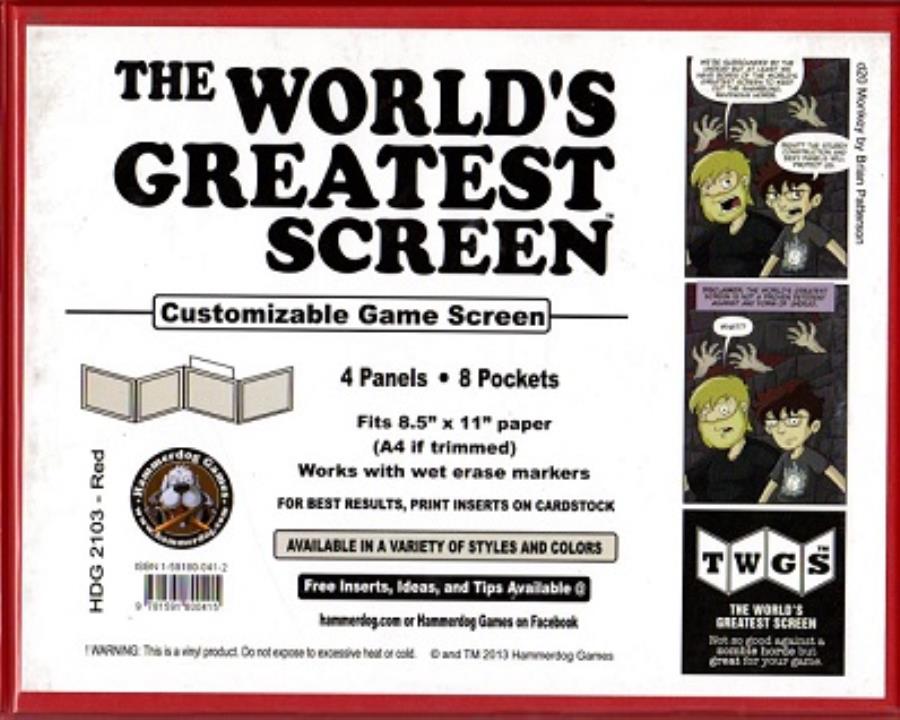 The World's Greatest Screen - Red | GrognardGamesBatavia