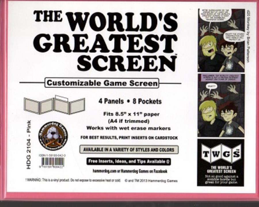 The World's Greatest Screen - Pink | GrognardGamesBatavia