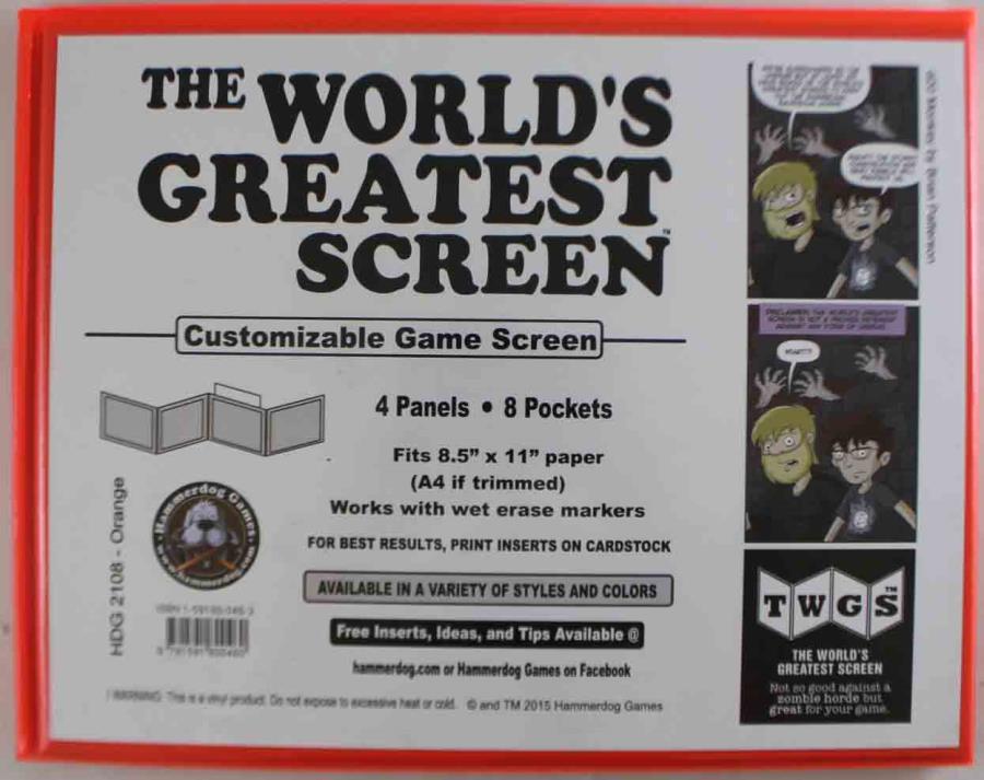 The World's Greatest Screen - Orange | GrognardGamesBatavia