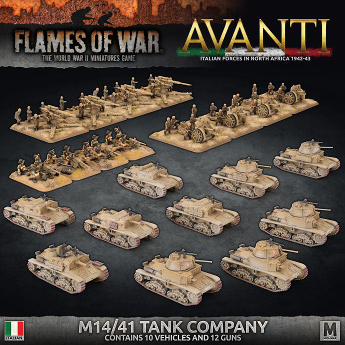 Flames of War Italian M14/41 Tank Company | GrognardGamesBatavia