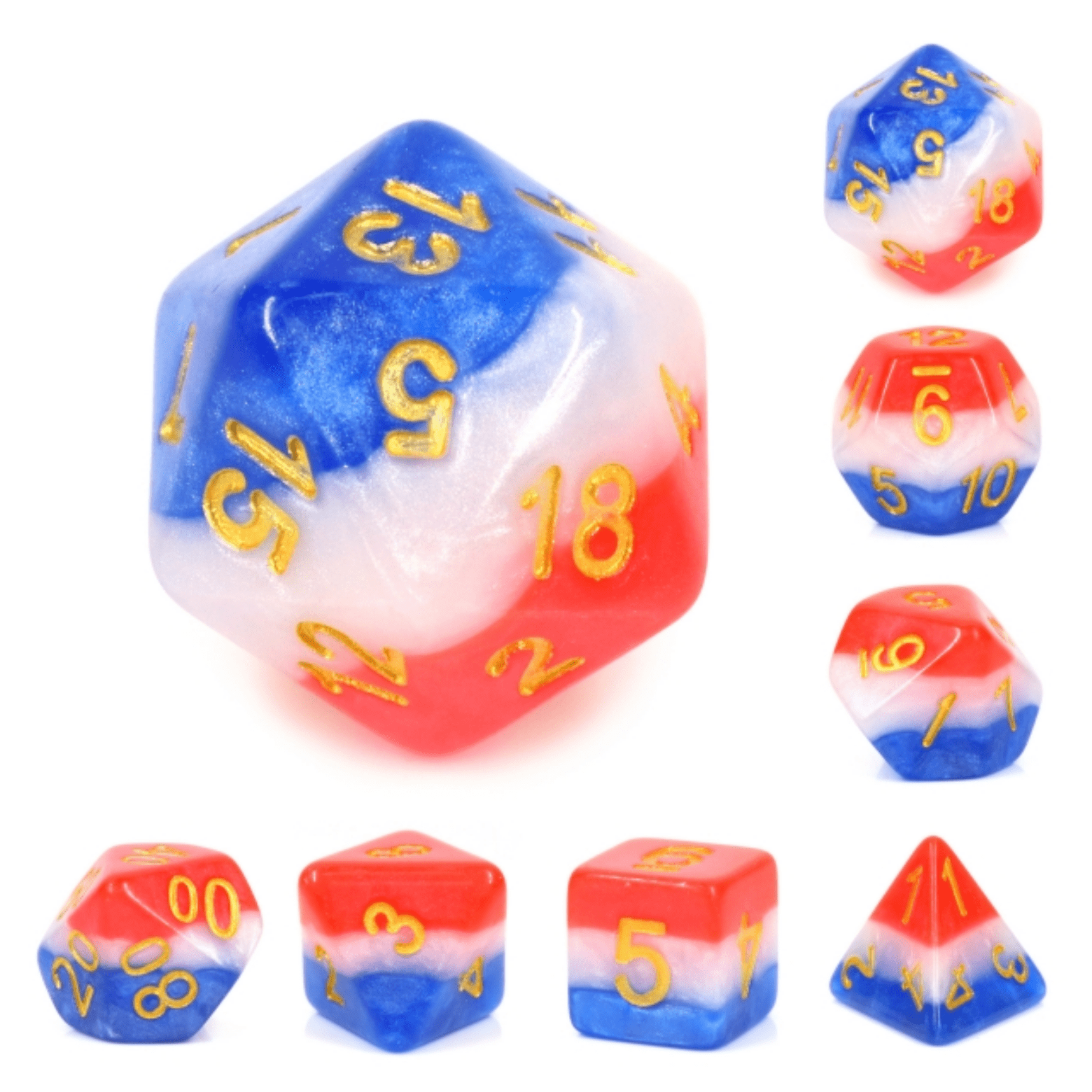 Foam Brain Games - Old Glory RPG Dice Set | GrognardGamesBatavia