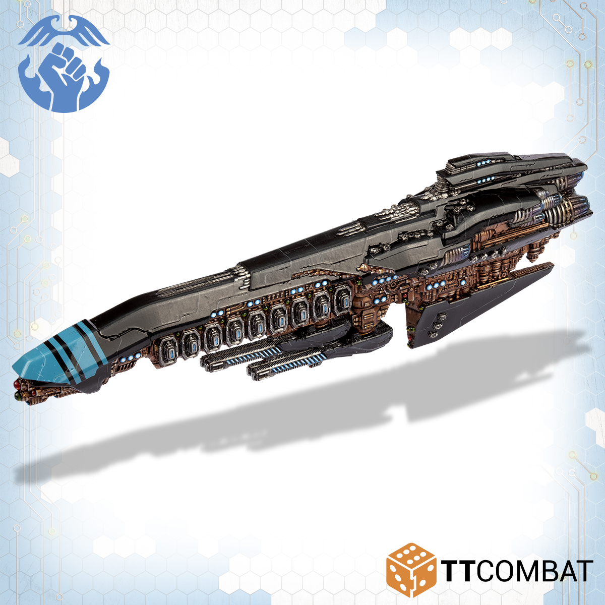 Dropfleet Commander: Resistance Phalanx Battlecruiser | GrognardGamesBatavia