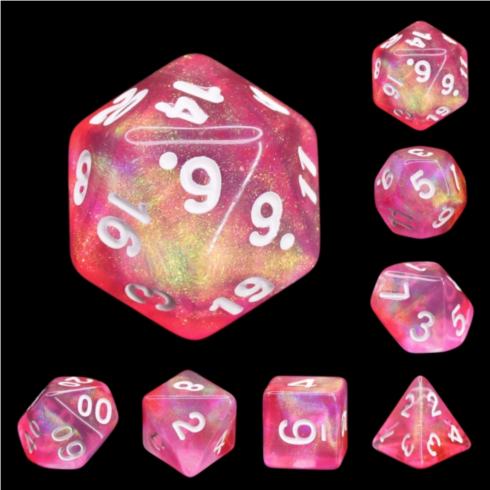 Foam Brain Games Pink Bunny RPG Dice Set | GrognardGamesBatavia