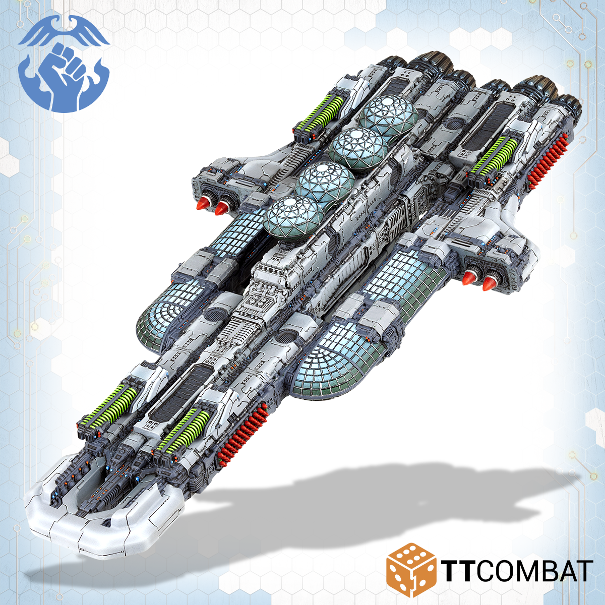 Dropfleet Commander: Resistance Coloniser Dreadnought | GrognardGamesBatavia