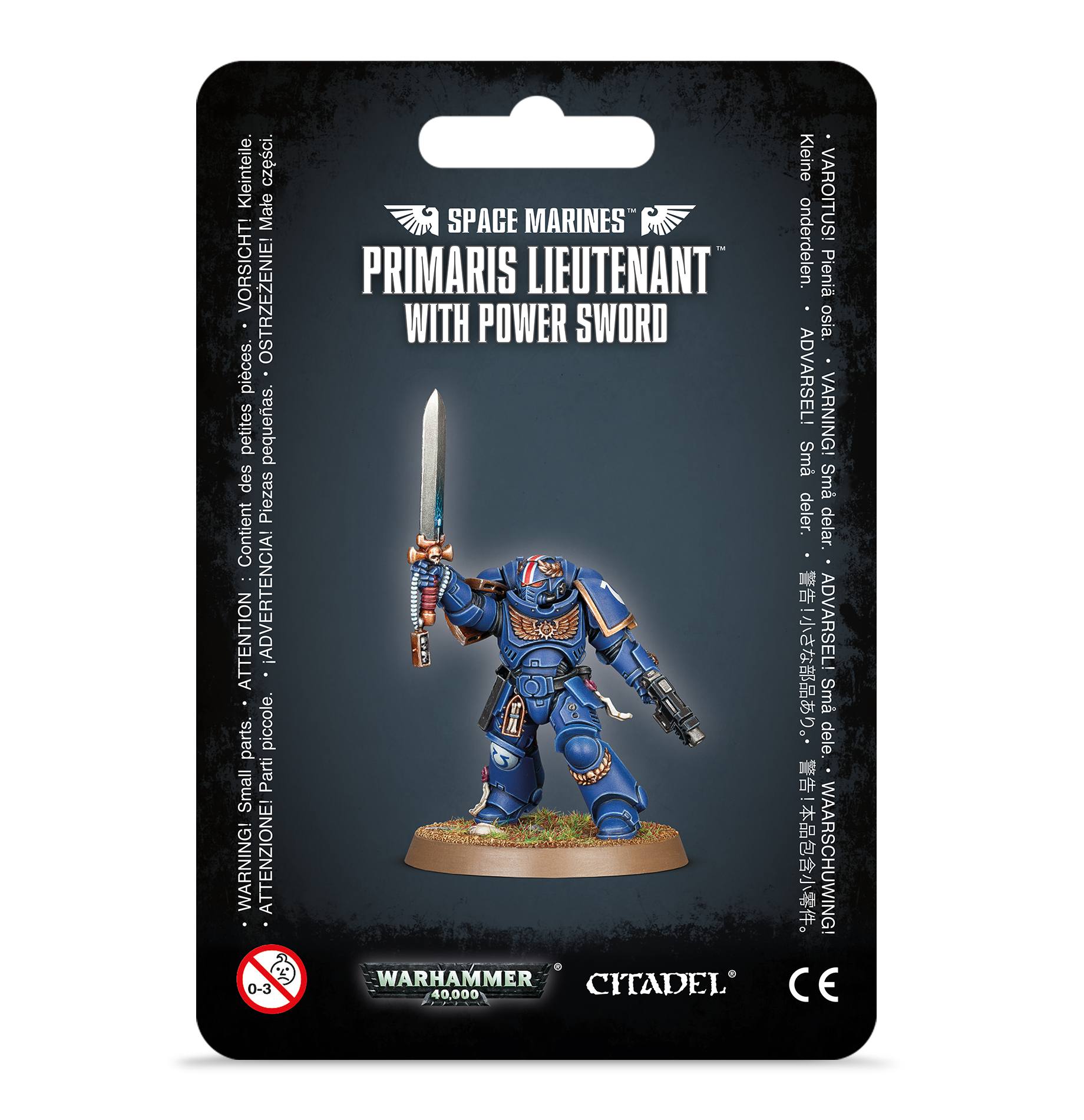 Space Marines Primaris Lieutenant with Power Sword | GrognardGamesBatavia