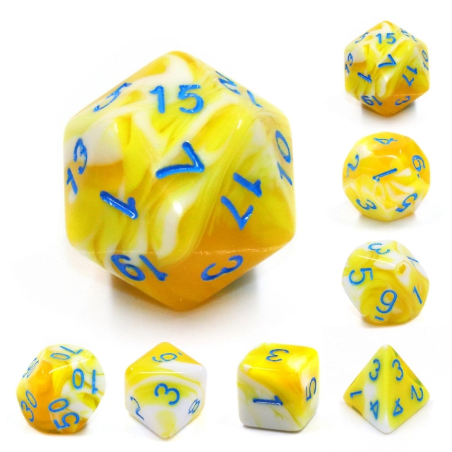 LEMON CREAM RPG DICE SET | GrognardGamesBatavia