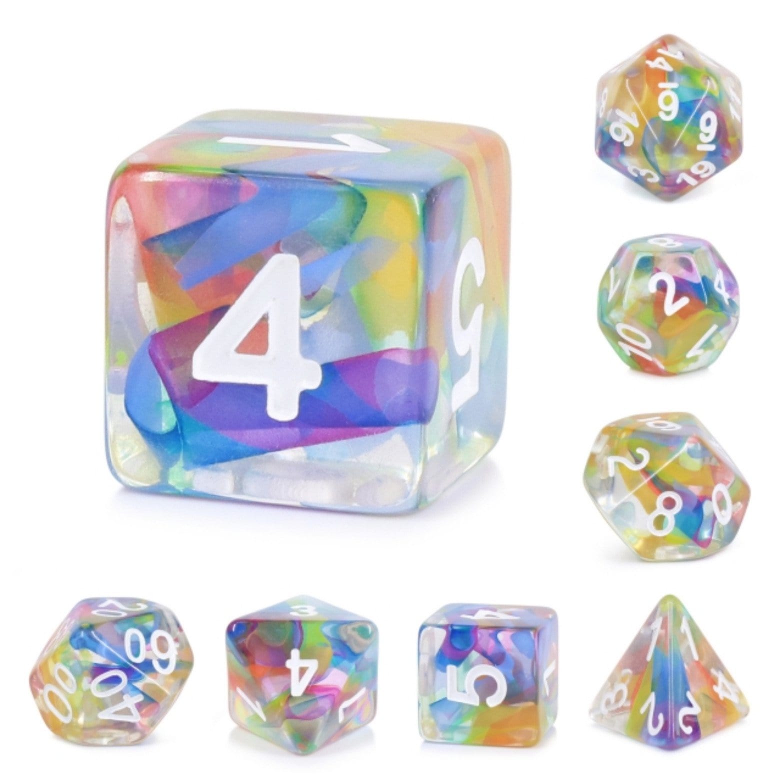 Foam Brain Games Rainbow Ribbon RPG Dice Set | GrognardGamesBatavia