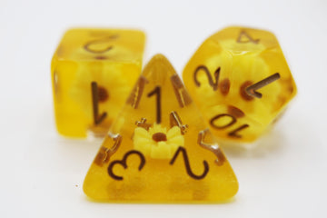 SUNSHINE DAISY RPG DICE SET | GrognardGamesBatavia