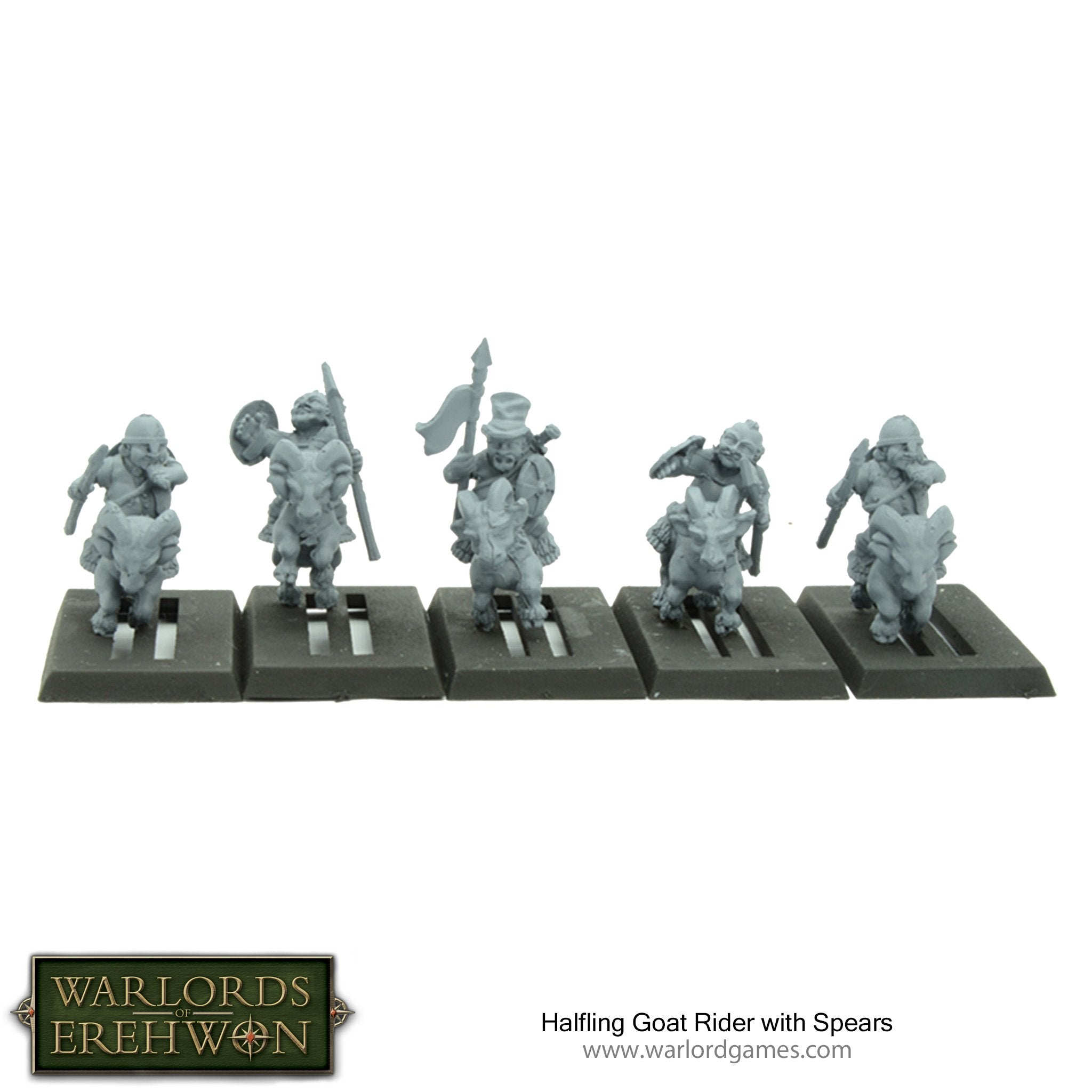 Halfling Goat Riders With Spears | GrognardGamesBatavia