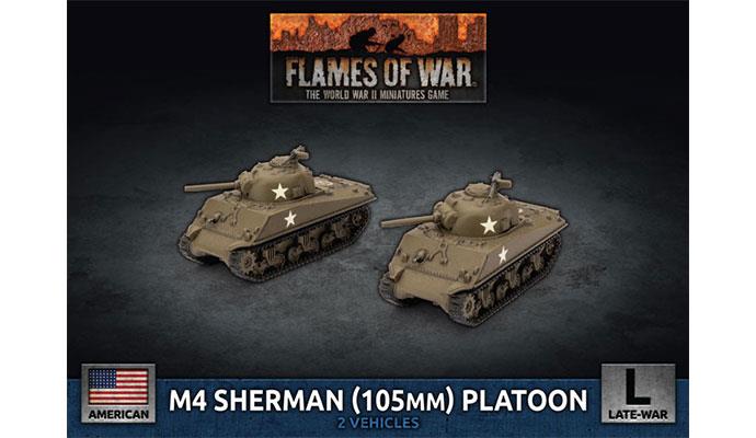 American M4 Sherman (105mm) Platoon | GrognardGamesBatavia