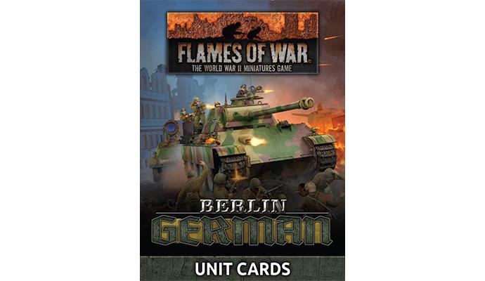 Flames of War: Berlin German Unit Cards | GrognardGamesBatavia