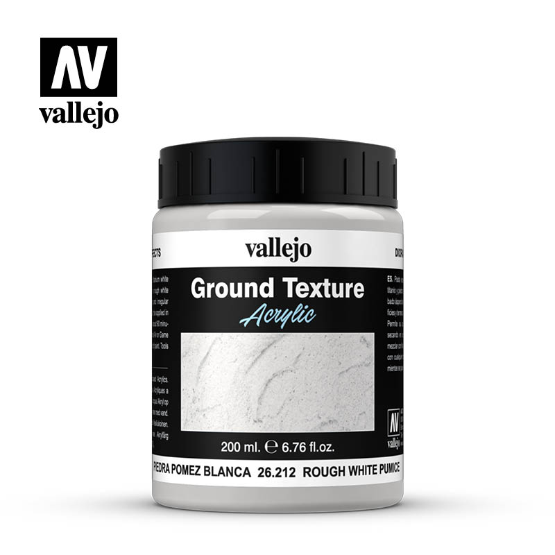 26.212 Acrylic Ground Texture 200 ml Rough White Pumice | GrognardGamesBatavia