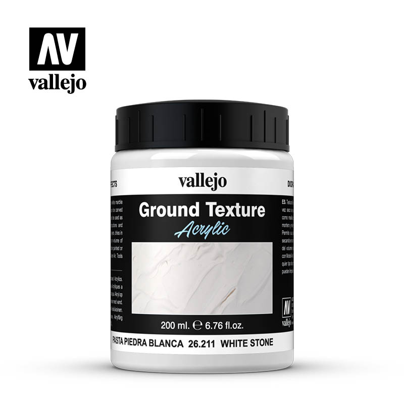 26.211 Acrylic Ground Texture 200 ml White Stone | GrognardGamesBatavia