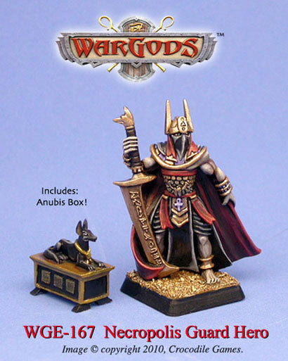Wargods Necropolis Guard Captain w/Box | GrognardGamesBatavia