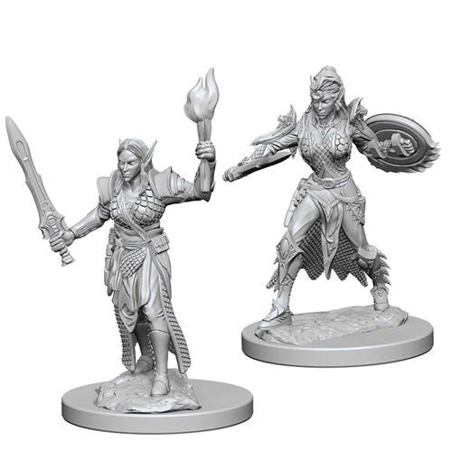 WizKids 734100 Female Elf Fighter | GrognardGamesBatavia