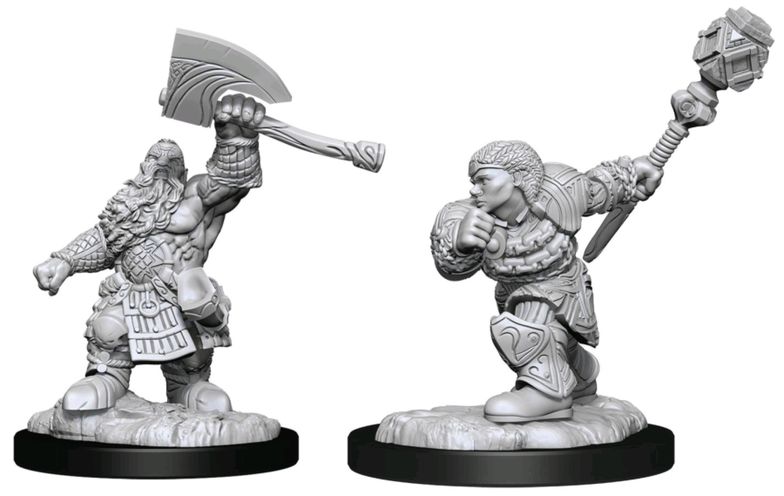 WizKids 902769 Dwarf Fighter and Dwarf Cleric | GrognardGamesBatavia